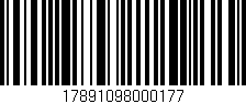 Código de barras (EAN, GTIN, SKU, ISBN): '17891098000177'