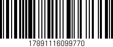 Código de barras (EAN, GTIN, SKU, ISBN): '17891116099770'