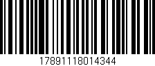 Código de barras (EAN, GTIN, SKU, ISBN): '17891118014344'