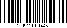 Código de barras (EAN, GTIN, SKU, ISBN): '17891118014450'