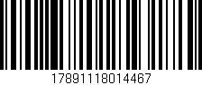 Código de barras (EAN, GTIN, SKU, ISBN): '17891118014467'