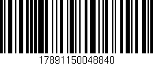 Código de barras (EAN, GTIN, SKU, ISBN): '17891150048840'
