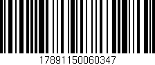 Código de barras (EAN, GTIN, SKU, ISBN): '17891150060347'