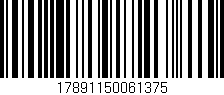 Código de barras (EAN, GTIN, SKU, ISBN): '17891150061375'