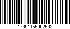 Código de barras (EAN, GTIN, SKU, ISBN): '17891155002533'