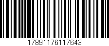 Código de barras (EAN, GTIN, SKU, ISBN): '17891176117643'