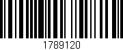 Código de barras (EAN, GTIN, SKU, ISBN): '1789120'
