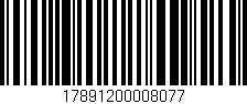 Código de barras (EAN, GTIN, SKU, ISBN): '17891200008077'