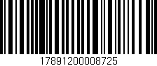 Código de barras (EAN, GTIN, SKU, ISBN): '17891200008725'