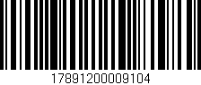 Código de barras (EAN, GTIN, SKU, ISBN): '17891200009104'