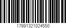 Código de barras (EAN, GTIN, SKU, ISBN): '17891321024550'