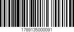 Código de barras (EAN, GTIN, SKU, ISBN): '1789135000091'