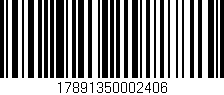 Código de barras (EAN, GTIN, SKU, ISBN): '17891350002406'