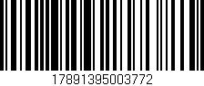 Código de barras (EAN, GTIN, SKU, ISBN): '17891395003772'