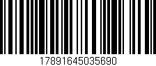 Código de barras (EAN, GTIN, SKU, ISBN): '17891645035690'