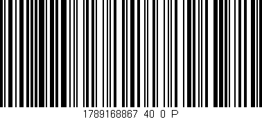Código de barras (EAN, GTIN, SKU, ISBN): '1789168867_40_0_P'