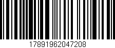 Código de barras (EAN, GTIN, SKU, ISBN): '17891962047208'