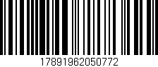 Código de barras (EAN, GTIN, SKU, ISBN): '17891962050772'