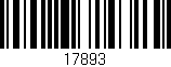 Código de barras (EAN, GTIN, SKU, ISBN): '17893'