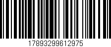 Código de barras (EAN, GTIN, SKU, ISBN): '17893299612975'