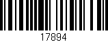 Código de barras (EAN, GTIN, SKU, ISBN): '17894'