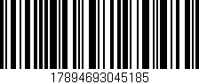 Código de barras (EAN, GTIN, SKU, ISBN): '17894693045185'