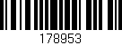 Código de barras (EAN, GTIN, SKU, ISBN): '178953'