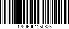 Código de barras (EAN, GTIN, SKU, ISBN): '17896001250625'