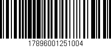 Código de barras (EAN, GTIN, SKU, ISBN): '17896001251004'