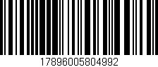 Código de barras (EAN, GTIN, SKU, ISBN): '17896005804992'