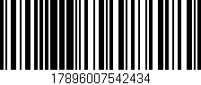 Código de barras (EAN, GTIN, SKU, ISBN): '17896007542434'