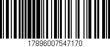 Código de barras (EAN, GTIN, SKU, ISBN): '17896007547170'