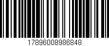 Código de barras (EAN, GTIN, SKU, ISBN): '17896008986848'