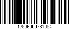 Código de barras (EAN, GTIN, SKU, ISBN): '17896009761994'