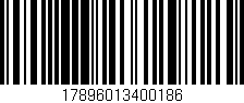 Código de barras (EAN, GTIN, SKU, ISBN): '17896013400186'
