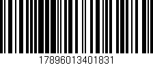 Código de barras (EAN, GTIN, SKU, ISBN): '17896013401831'