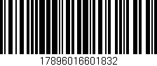Código de barras (EAN, GTIN, SKU, ISBN): '17896016601832'