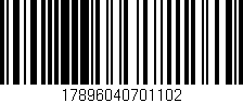 Código de barras (EAN, GTIN, SKU, ISBN): '17896040701102'