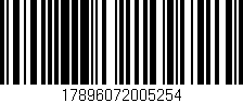 Código de barras (EAN, GTIN, SKU, ISBN): '17896072005254'
