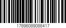 Código de barras (EAN, GTIN, SKU, ISBN): '17896089088417'