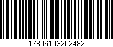 Código de barras (EAN, GTIN, SKU, ISBN): '17896193262482'