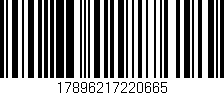 Código de barras (EAN, GTIN, SKU, ISBN): '17896217220665'