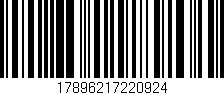 Código de barras (EAN, GTIN, SKU, ISBN): '17896217220924'