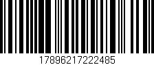 Código de barras (EAN, GTIN, SKU, ISBN): '17896217222485'