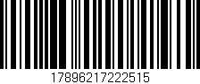 Código de barras (EAN, GTIN, SKU, ISBN): '17896217222515'