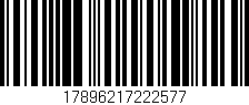 Código de barras (EAN, GTIN, SKU, ISBN): '17896217222577'