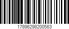 Código de barras (EAN, GTIN, SKU, ISBN): '17896298200563'