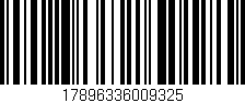 Código de barras (EAN, GTIN, SKU, ISBN): '17896336009325'