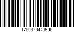 Código de barras (EAN, GTIN, SKU, ISBN): '1789673449598'
