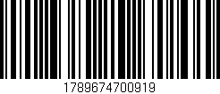 Código de barras (EAN, GTIN, SKU, ISBN): '1789674700919'